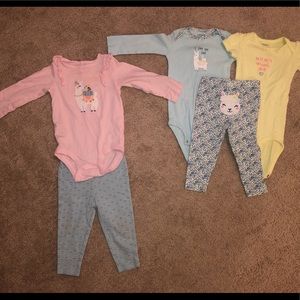 Llama girl pants sets - 12 month
